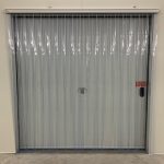Clear Ribbed PVC Strip Curtain Door