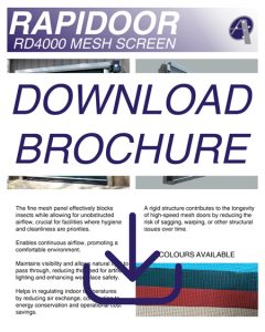 High Speed Door RD4000 Mesh Screen Brochure Thumbnail