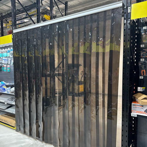 Black PVC Strip Door