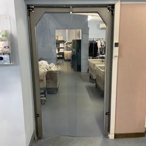 Clear PVC Heavy Duty Swing Door